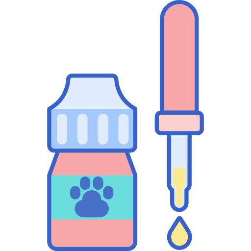 Eye dropper medical pet veterinary icon