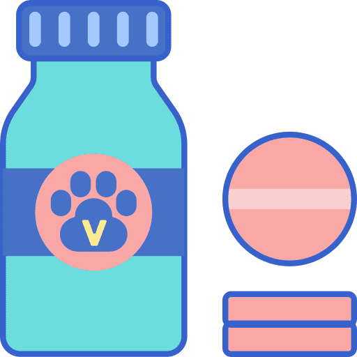 Pet animals medicine paw icon