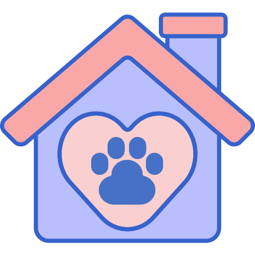 Pet shelter animal dog animals icon