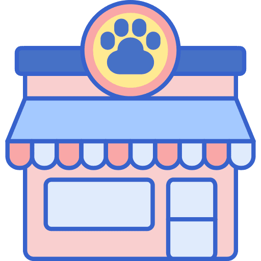 Pet shop pet house pet shop animal icon