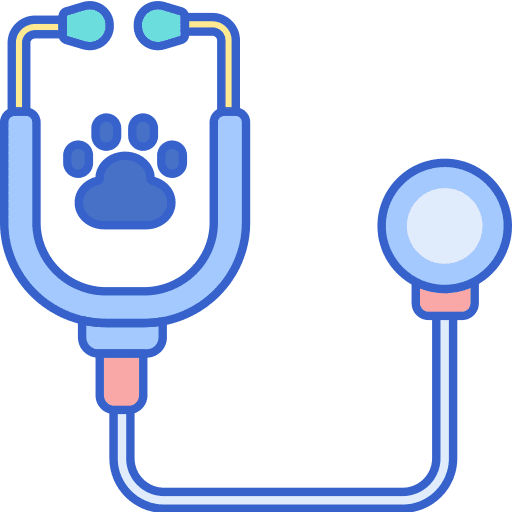 Checkup pet checkup stethoscope icon