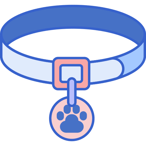 Collar collar paw dogs icon