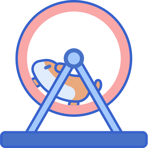 Hamster wheel ball hamster icon