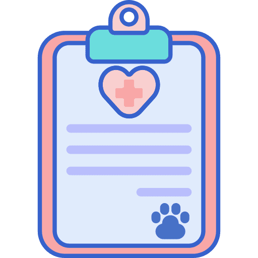 Health report health veterinary files and folders icon