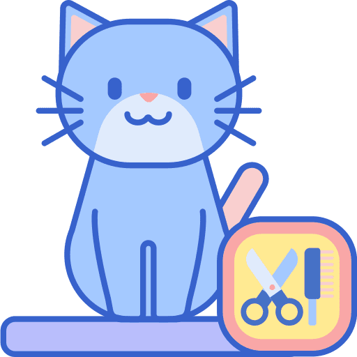 Pet brush hairstyle pet brush animals icon