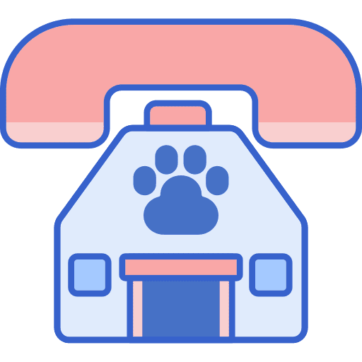 Phone call animals call healthcare and medical icon