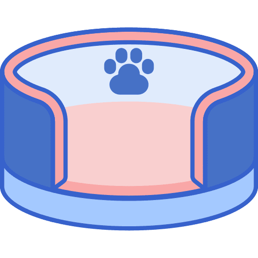 Pet bed pet pawprint furniture and household icon