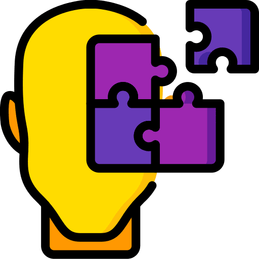 Autism mind psychology thinking icon