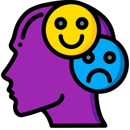 Bipolar bipolar user psychology icon