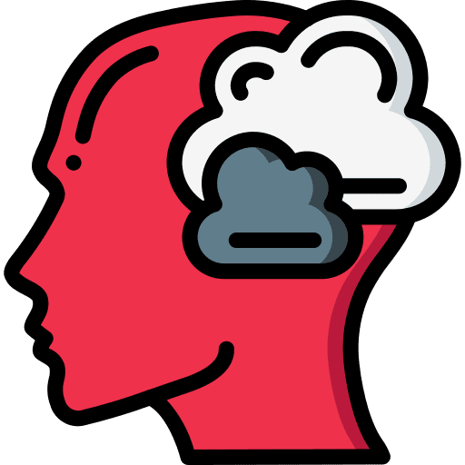 Dreaming mind dreaming thinking icon