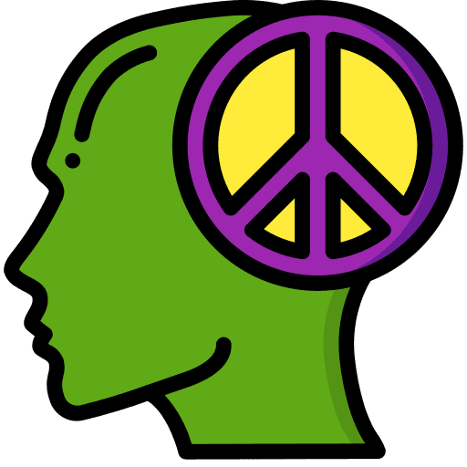 Peace of mind psychology emotion mind icon