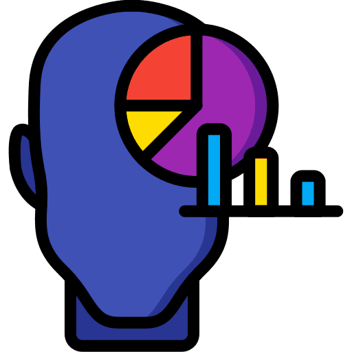 Analysis intelligence analysis mind icon