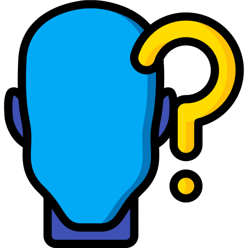 Confusion dont know intelligence psychology icon