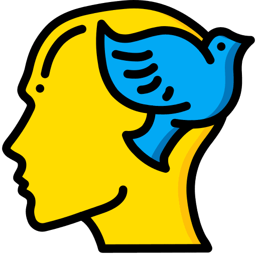 Empathy user thinking mind icon