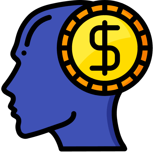 Greed intelligence user thinking icon