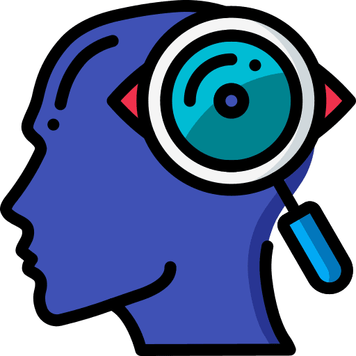 Observation mind intelligence psychology icon