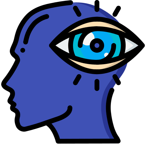 Vision mind intelligence emotion icon