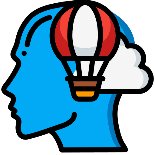 Imagination thinking intelligence mind icon