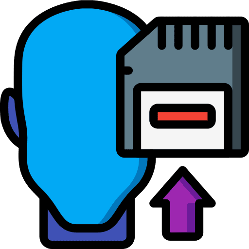 Memory psychology memory brain icon