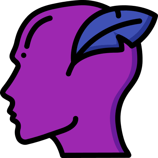 Creative intelligence emotion brain icon