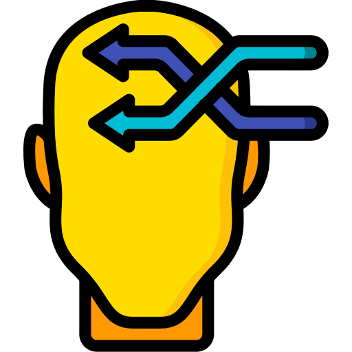 Strategy thinking user emotion icon