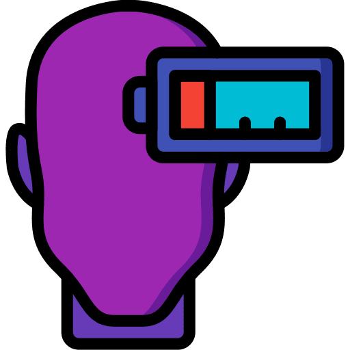 Exhausted mind emotion user icon
