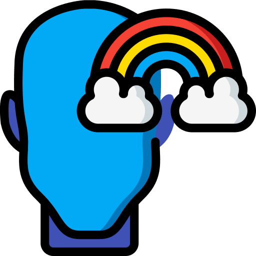 Imagination thinking mind psychology icon