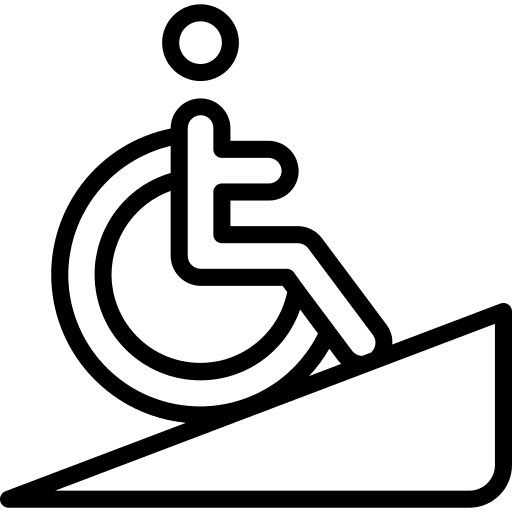 Ramp healthcare and medical hard work signal icon