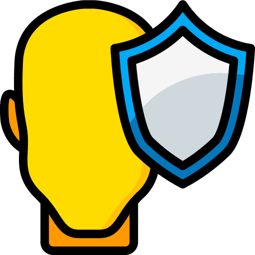 Shield intelligence user psychology icon