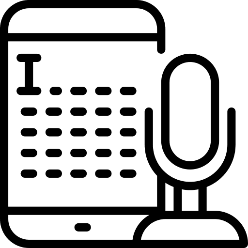 Audio message communications audio icon