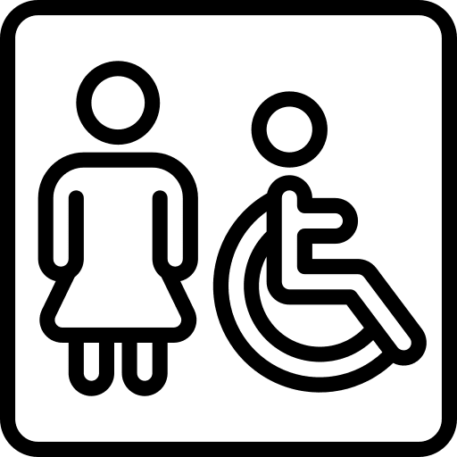 Disabled disability handicap wheelchair icon
