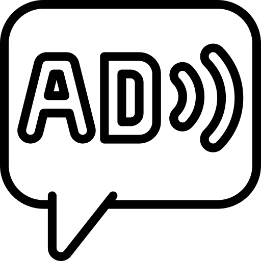 Audio chat interface communications icon