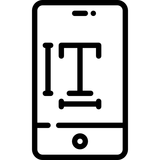 Smartphone text cellphone communications icon