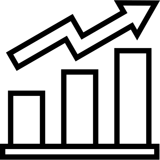 Bar graph bar graph seo and web statistics icon