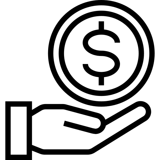 Money allowance banking charges icon