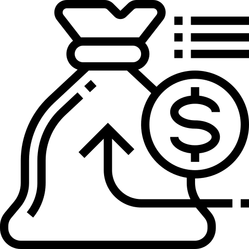 Money bag dollar symbol money bag business and finance icon