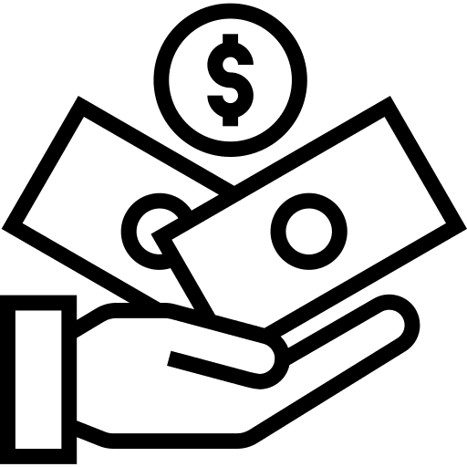 Money bills business and finance currency icon