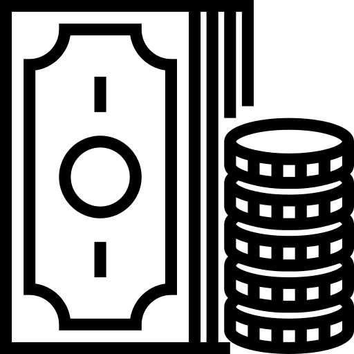 Money coins banking business and finance icon