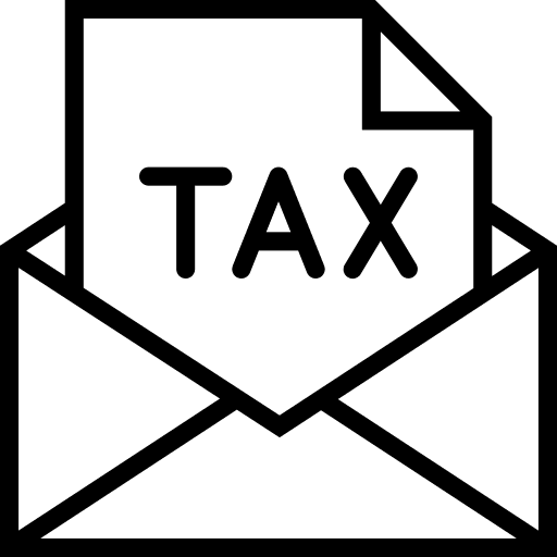 Tax taxes tax bill icon