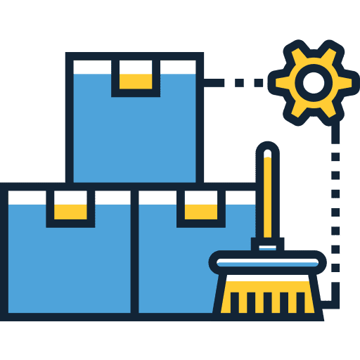 Boxes cardboard storage furniture and household icon