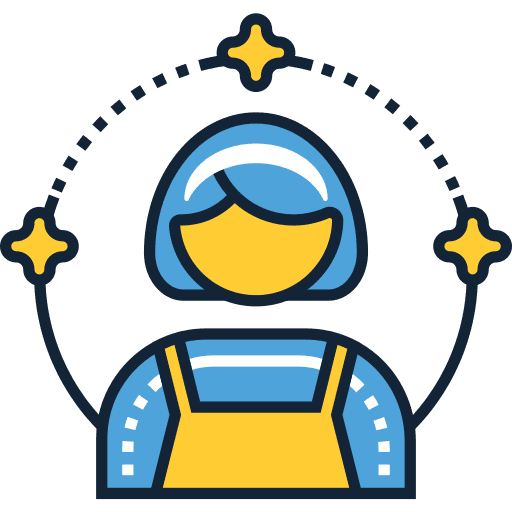 Maid uniform job profile icon