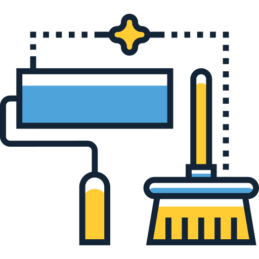 Cleaning washing clean tools icon