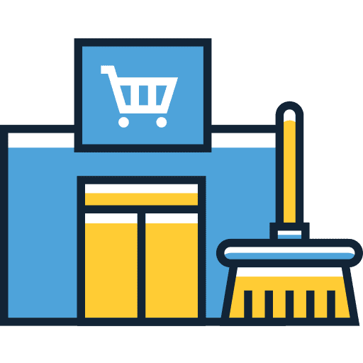 Mall shopping mall furniture and household shopping center icon