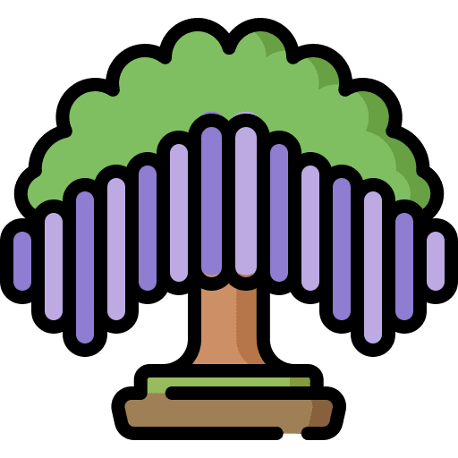 Wisteria nature forest garden icon