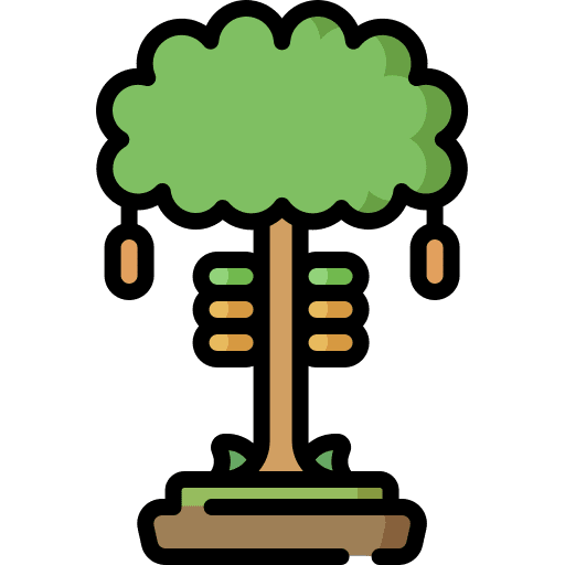 Cocoa tree cocoa tree forest garden icon