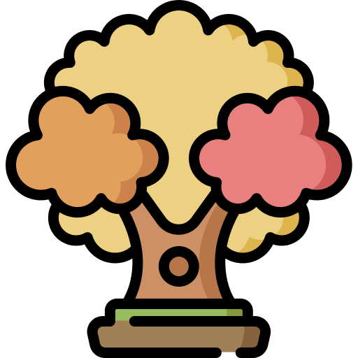 Tree garden nature season icon