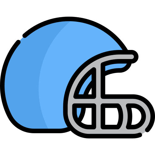 American football equipment safety sports and competition icon