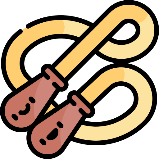 Jumping rope jumping skipping rope training icon