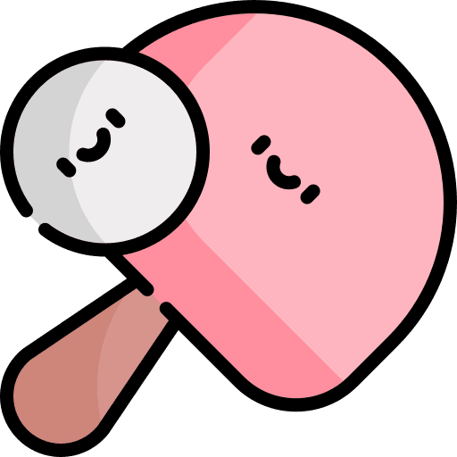 Ping pong ping pong sports and competition racket icon
