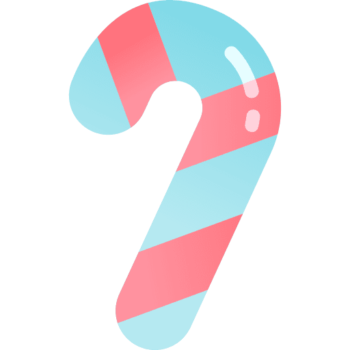 Candy cane candy sweet fair icon